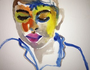 Boy watercolour on paper 23x31cm 2012